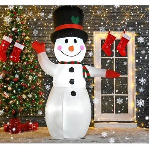 LOVSON 66" Inflatable Snowman with LED Lights,Easy Setup Christmas Outdoor Decoration - 1 of 4