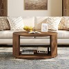 Tribesigns Round Coffee Table, 31.5" Circle Center Table with Alcove Storage, Accent Cocktail Table for Living Room, Apartment, Small Space - 2 of 4