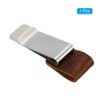 Unique Bargains Stainless Steel Carved Sleeve Pen Loop Clips for Notebook - 3 of 4