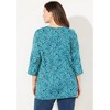 Catherines Suprema 3/4 Sleeve V-Neck Tee - 3 of 4
