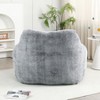 KWPZQEB Bean Bag Chairs for Adults and Kids, Giant Bean Bag Sofa with Armrests & Back Support, Soft Faux Fur Lazy Sofa for Living Room Bedroom - 4 of 4