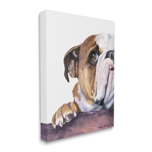 English bulldog fashion wall art