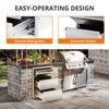 Outdoor Kitchen Drawers, Stainless Steel BBQ Drawers for BBQ Island, Patio Grill Station, Stainless Steel Built-in BBQ Drawer - 4 of 4