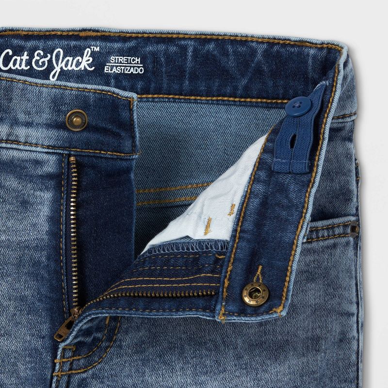 Boys' Stretch Skinny Fit Jeans - Cat & Jack™ , 3 of 6
