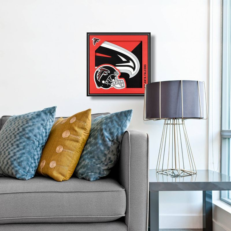 NFL Atlanta Falcons 3D Logo Series Wall Art - 12&#34;x12&#34;, 2 of 5