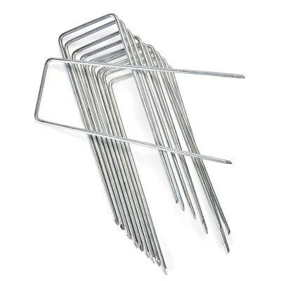 Collections Etc 6-Inch U-Shaped Metal Garden Stakes - Set of 50