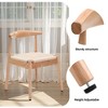 MAYEERTY Set of 2 Modern Dining Chairs, Solid Wood Legs & Woven Rope for Kitchen - 4 of 4