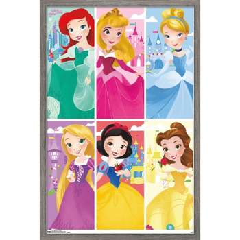 Trends International Disney Princess - Kingdom Framed Wall Poster Prints