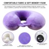 Trollerlink Breathable Memory Foam Neck Pillow Purple No Size - 3 of 4