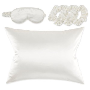 Bucky Satin Sleep Set - Cream - 1 of 4