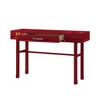 Industrial Metal Vanity Desk with Drawer and Cargo-Style Design - 4 of 4