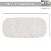 10"x22" Waterford Collection White Cotton Tufted Bath Rug - Home Weavers - 3 of 4