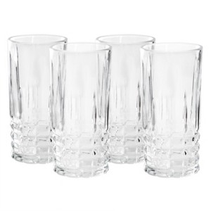 Martha Stewart Everyday Calista 4 Piece Ounce Glass Tumbler Set in Clear - 1 of 4