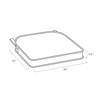 ARDEN Foam Outdoor Double Welted Round Back Seat Cushion, 20 x 19, made with ProFoam, Rain-proof, Fade Resistant - 4 of 4