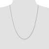 Black Bow Jewelry 1.2mm, 10k White Gold Diamond Cut Solid Rope Chain Necklace - 2 of 4