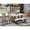 HomeStock 6-Pc Multi-Color Solid Wood Top-Rectangular Upholstered Dining Room Set-Seats 4 - 2 of 4