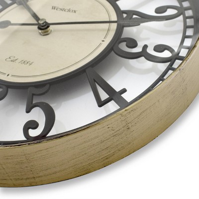 Westclox 12" Multicolored Open Dial Wall Clock