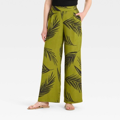 Women's High-Rise Wide Leg Pants - A New Day™