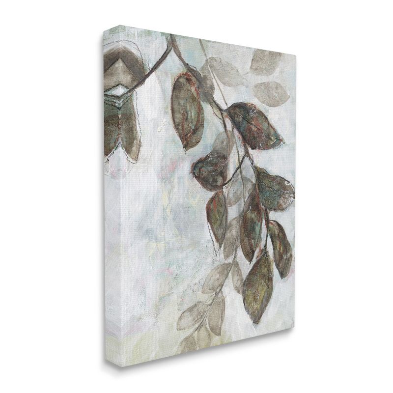 Stupell Industries Dark Brown Tree Branches Abstract Sketch Leaves Gallery Wrapped Canvas Wall Art, 30 x 40, 1 of 5