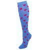 Heart Patterned Knee High Socks from the Sock Panda (Women's Sizes, Adult Medium) - 3 of 3