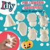 iDIY Jumbo Squishies (8 Shapes)-White Kawaii Slow Rising Squishy Toys, Paint, Decorate, Stress Relief Craft, Kids Classroom, Activity Gift (4"-6") - 2 of 4