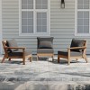 WestinTrends Avalon Outdoor Patio HDPE Sectional Sofa with Patio Cushions - 2 of 4