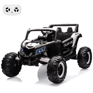 24V 2-Seater Kids Ride On UTV Car, Electric Vehicle w/Remote Control, LED Lights, Music, Suspension, EVA Wheels - 1 of 4