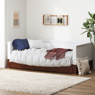 CSBDHome Twin Solid Wood Daybed With Trundle