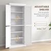 NicBex Buffet Cabinet with Storage 72.5" Freestanding Kitchen Pantry Floor Sideboard Cabinet with Adjustable Shelves for Living Room - 3 of 4