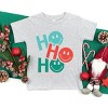 SmileyWorld Ho Ho Ho Stacked - Youth Short Sleeve Graphic T-Shirt and Toddler Short Sleeve Graphic T-Shirt - 3 of 4