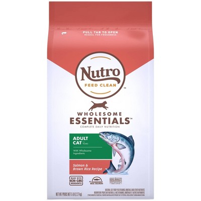 Nutro Wholesome Essentials Salmon & Brown Rice Recipe Adult Premium Dry Cat Food - 5lbs