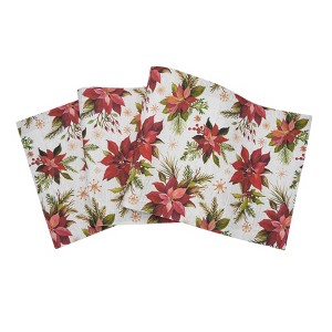 C&F Home Poinsettia Christmas Runner - 1 of 4