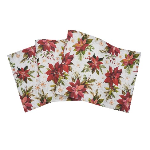 C&F Home Poinsettia Christmas Runner - image 1 of 4