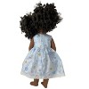Size 4 Matching Girl and Doll Blue Flower and Check Dresses - 4 of 4