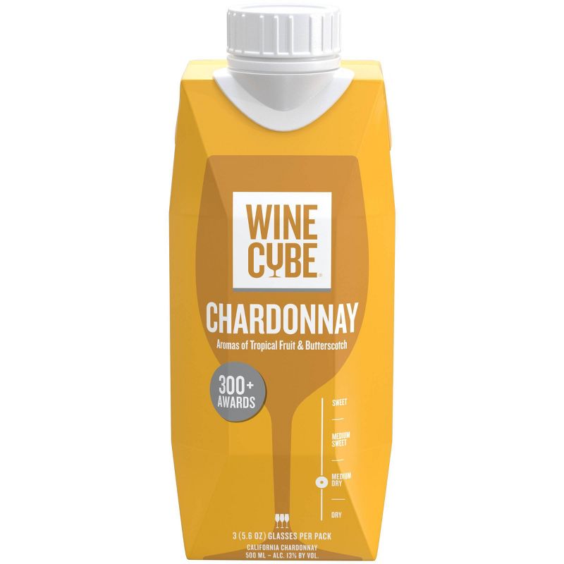 Chardonnay White Wine - 500ml Carton - Wine Cube&#8482;, 1 of 7