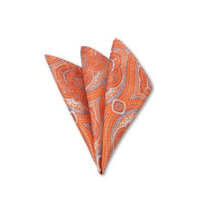 Men’s Solid Red Pocket Square – 10x10 Inches – Satin Finish – Wedding Ready
