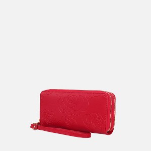MKF Collection Ellie Genuine Leather Flower-Embossed Women’s Wristlet Wallet by Mia K - 1 of 4