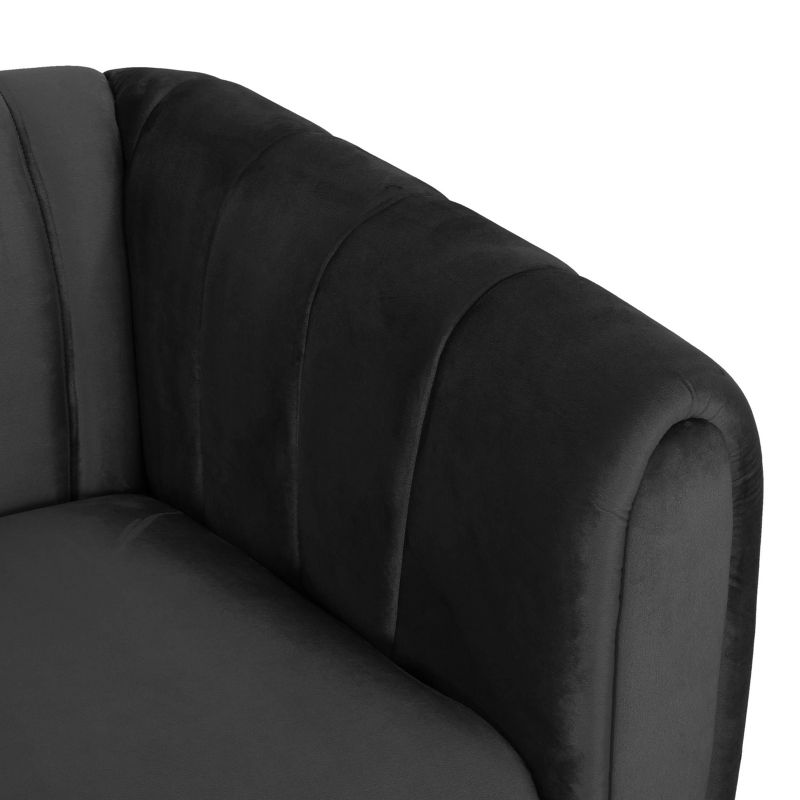 Richland Modern Glam Velvet Channel Stitch 3 Seater Sofa - Christopher Knight Home, 5 of 9