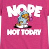 Girls' - Garfield - Nope Not Today Fitted Short Sleeve Graphic T-Shirt - 2 of 4