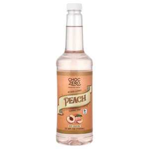 ChocZero, Premium Syrup, Peach, Sugar Free, 25.4 fl oz - 1 of 4