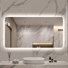 Whisen Smart Wall Mounted Bathroom Mirror with One-Touch Demist Function, Corrosion-Resistant - Silver - 3 of 4
