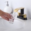 WOWOW 4 in. Centerset Double-Handle Waterfall Bathroom Faucet - 2 of 4