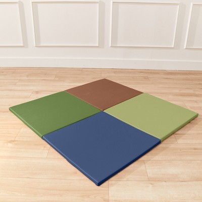 Earthtone Foam Activity Mat Squares, 24-Inch, 4-Pack