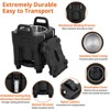 Food Insulated Bucket 20L with Directional Casters, Spoon Included, Base Support, Durable Stainless Steel Lining - 2 of 4