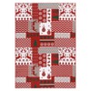 Christmas Area Rug Christmas Patchwork Pattern Floor Cover - 4 of 4