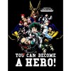 Mens My Hero Academia Anime Cartoon Characters Black Graphic Tee - 2 of 3