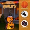 3FT Set of 2 Halloween Collapsible Pumpkin Decorations, 176 LED Pumpkin Pop Up Jack-o-Lantern for Indoor Outdoor Yard Holiday Decor - 4 of 4