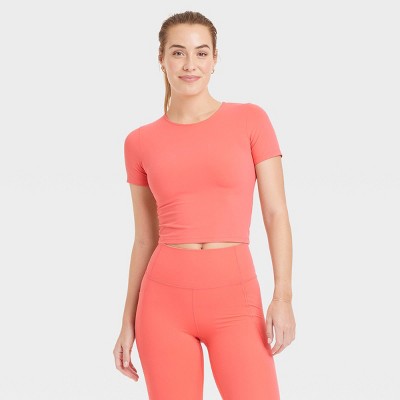 Women's Everyday Soft Cropped Short Sleeve T-Shirt - All In Motion™