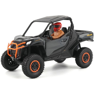 Can-Am Commander XT-P 1000R Gray and Orange with Driver Figure 1/32 Diecast Model by BRP Models