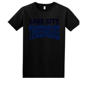 Adult Lake City High School Timberwolves Name Essential Soft T-Shirt ...